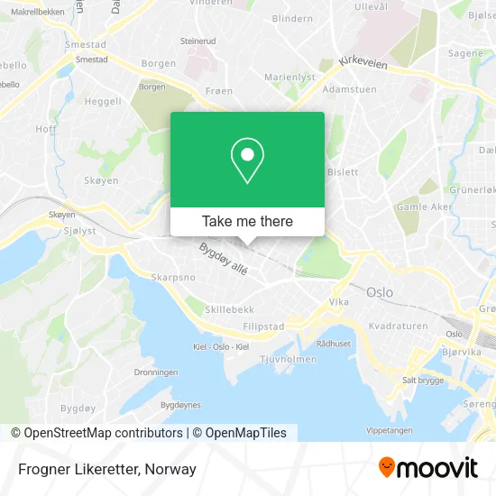 Frogner Likeretter map