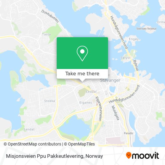Misjonsveien Ppu Pakkeutlevering map
