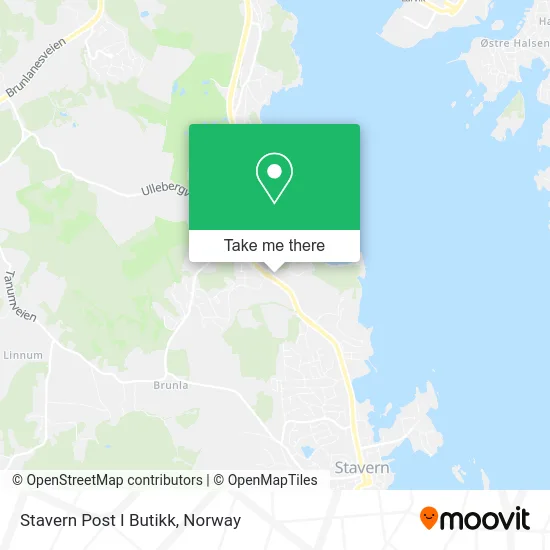 Stavern Post I Butikk map