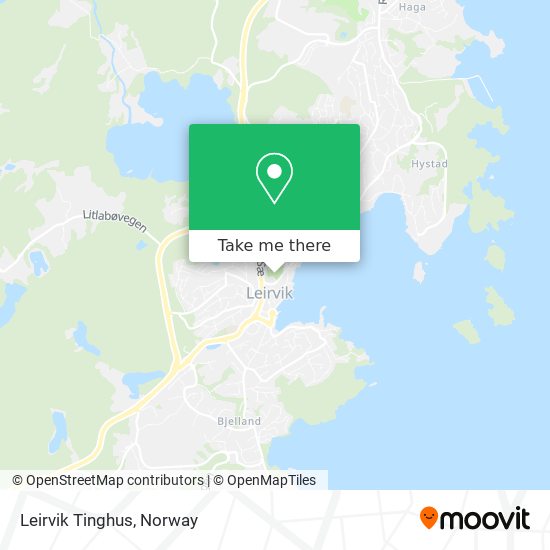 Leirvik Tinghus map