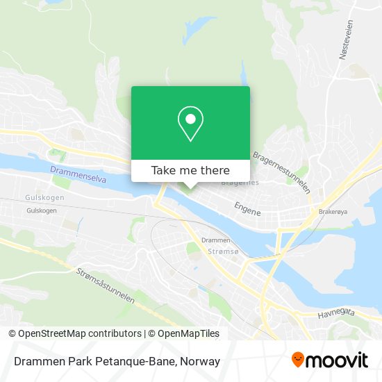 Drammen Park Petanque-Bane map