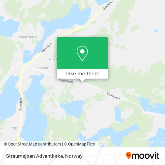 Straumsjøen Adventkirke map