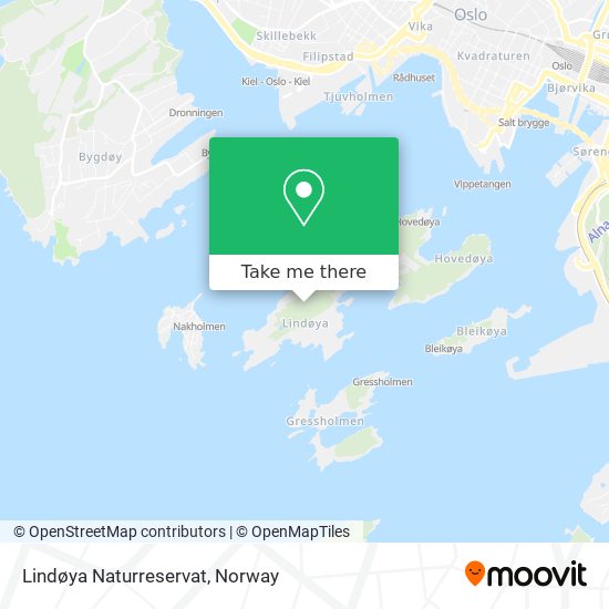 Lindøya Naturreservat map