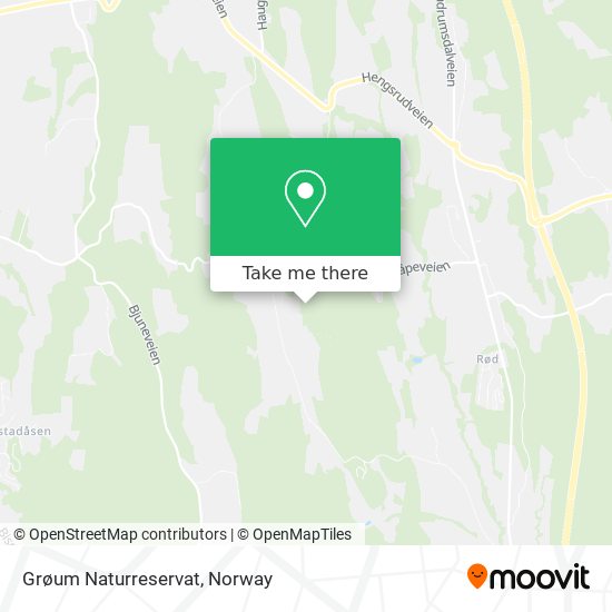 Grøum Naturreservat map