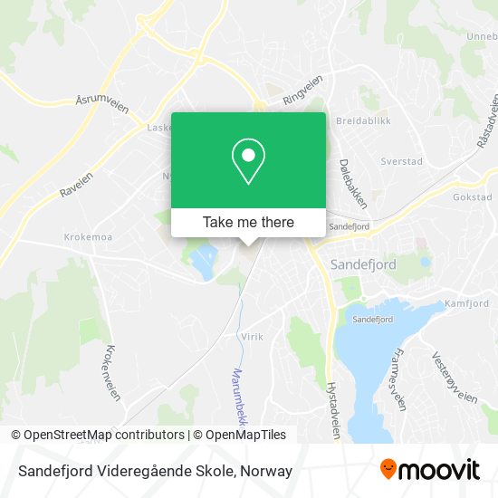 Sandefjord Videregående Skole map