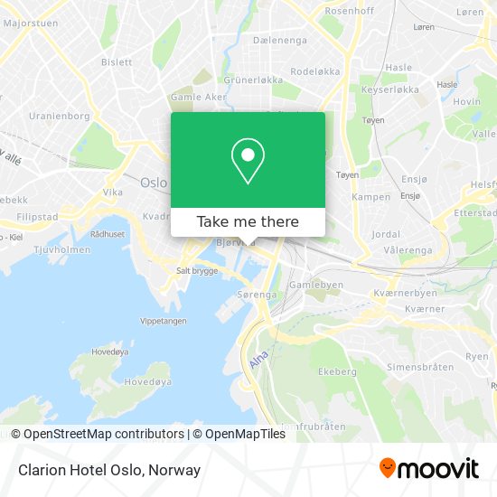 Clarion Hotel Oslo map