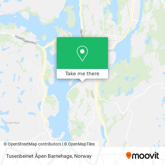 Tusenbeinet Åpen Barnehage map
