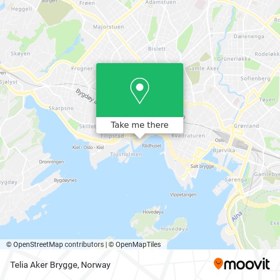 Telia Aker Brygge map