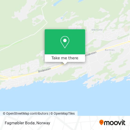 Fagmøbler Bodø map