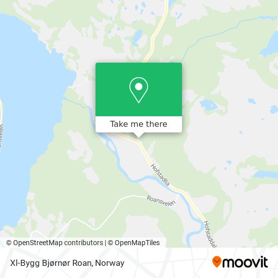 Xl-Bygg Bjørnør Roan map