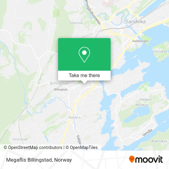 Megaflis Billingstad map