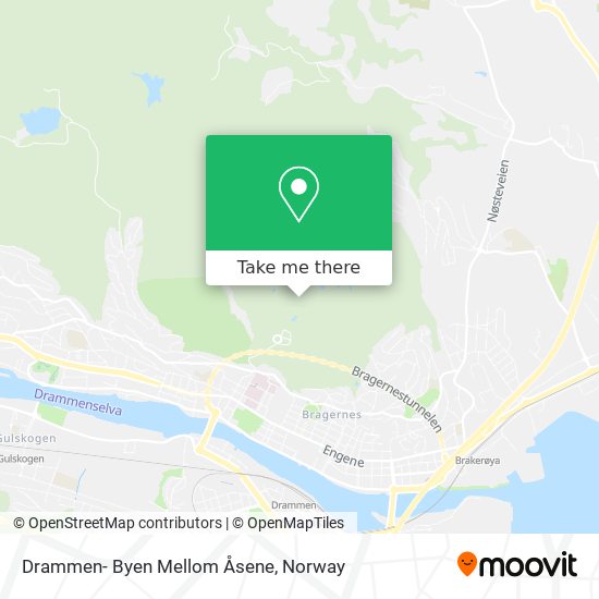 Drammen- Byen Mellom Åsene map