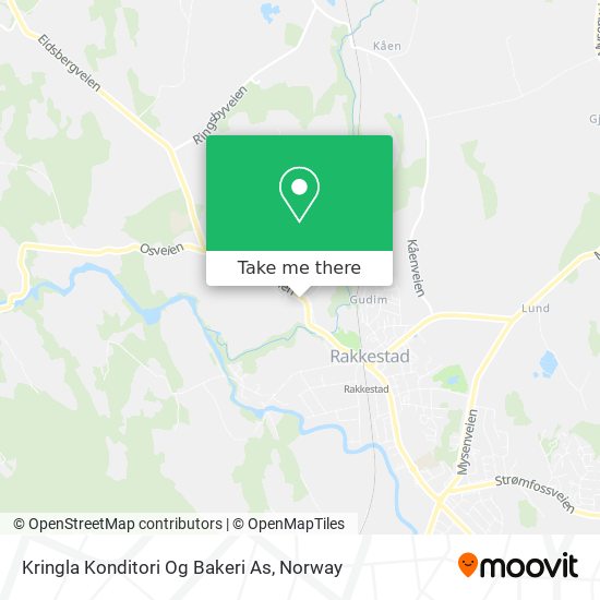 Kringla Konditori Og Bakeri As map