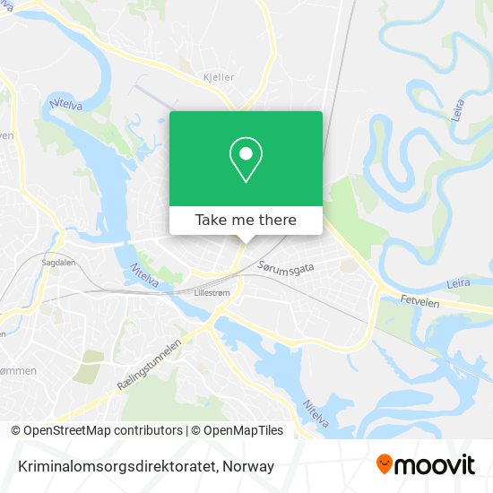 Kriminalomsorgsdirektoratet map