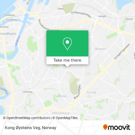 Kong Øysteins Veg map