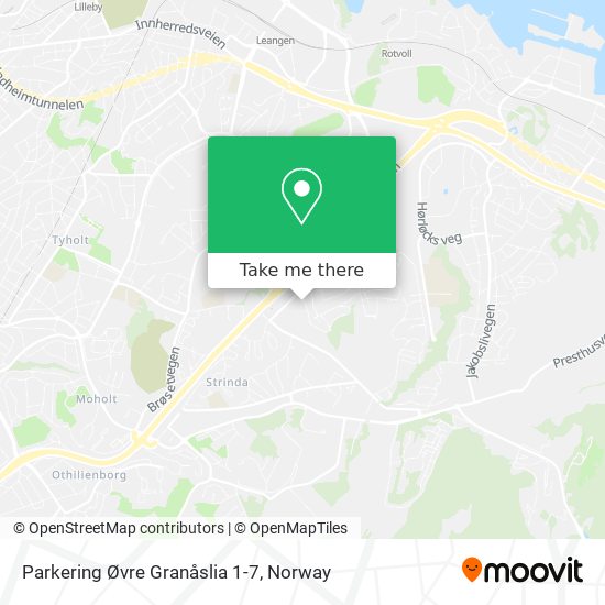 Parkering Øvre Granåslia 1-7 map