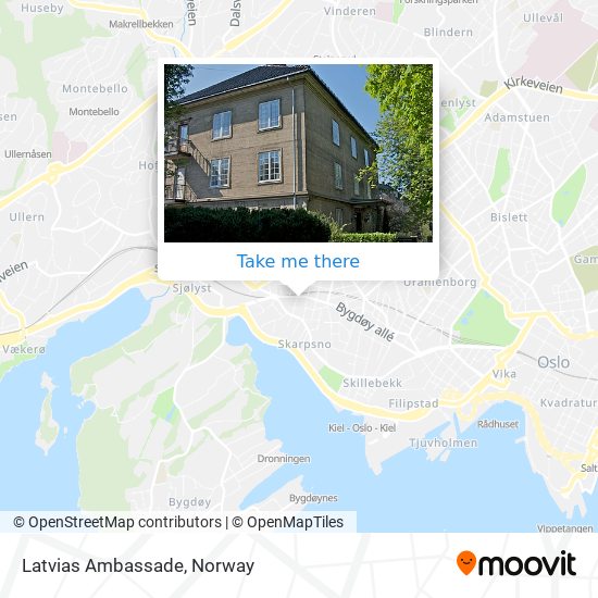 Latvias Ambassade map