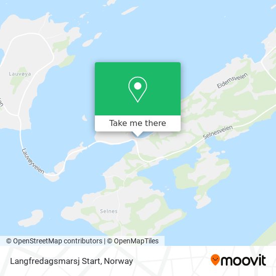 Langfredagsmarsj Start map