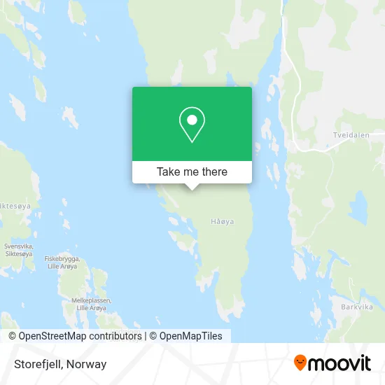 Storefjell map