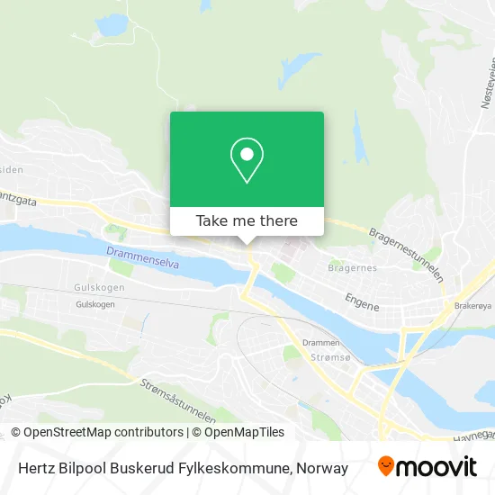 Hertz Bilpool Buskerud Fylkeskommune map