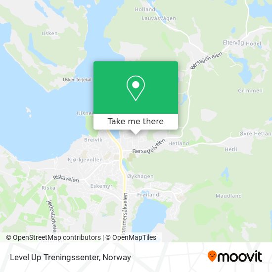 Level Up Treningssenter map