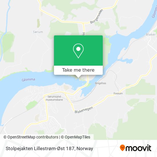Stolpejakten Lillestrøm-Øst 187 map