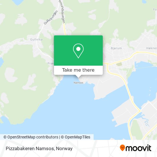 Pizzabakeren Namsos map