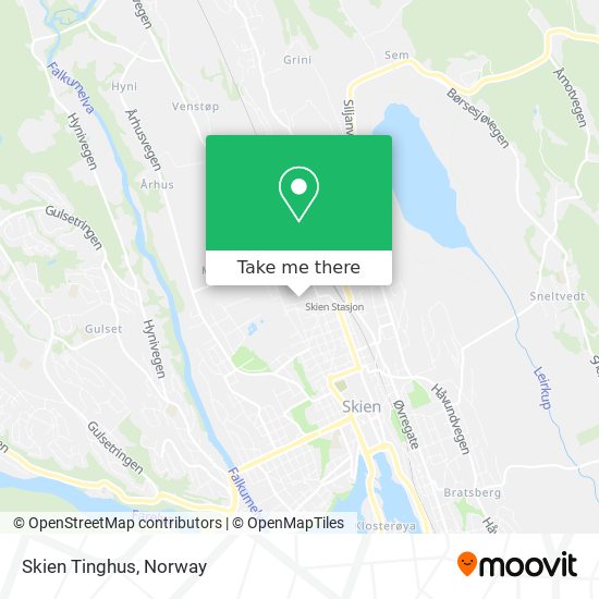 Skien Tinghus map