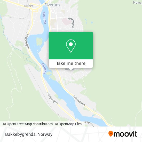 Bakkebygrenda map