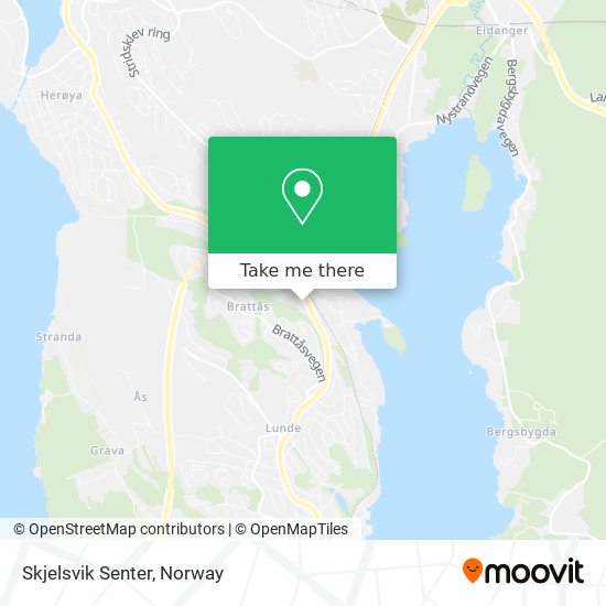 Skjelsvik Senter map