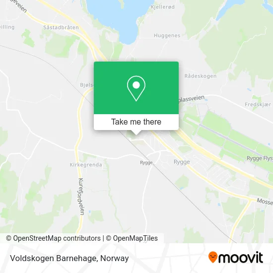 Voldskogen Barnehage map