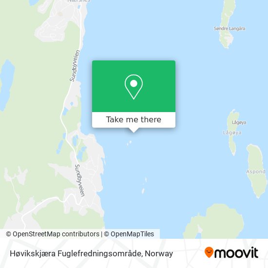 Høvikskjæra Fuglefredningsområde map