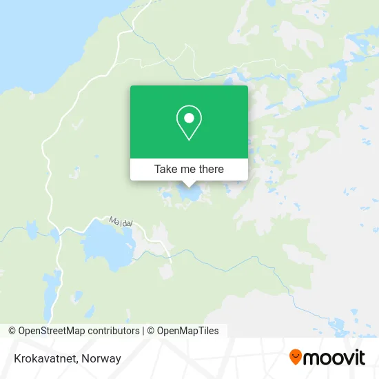 Krokavatnet map