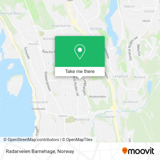 Radarveien Barnehage map