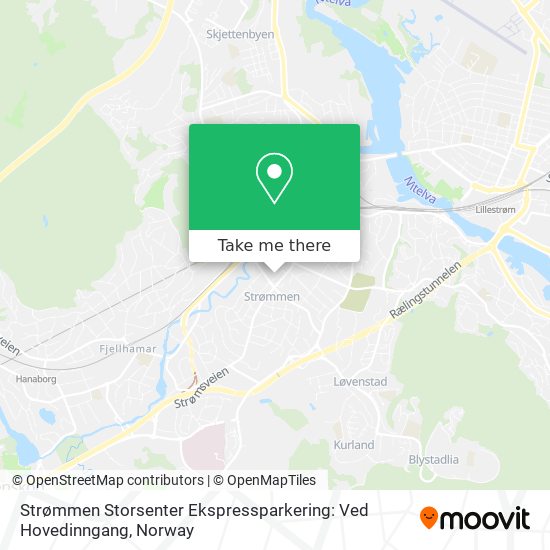 Strømmen Storsenter Ekspressparkering: Ved Hovedinngang map