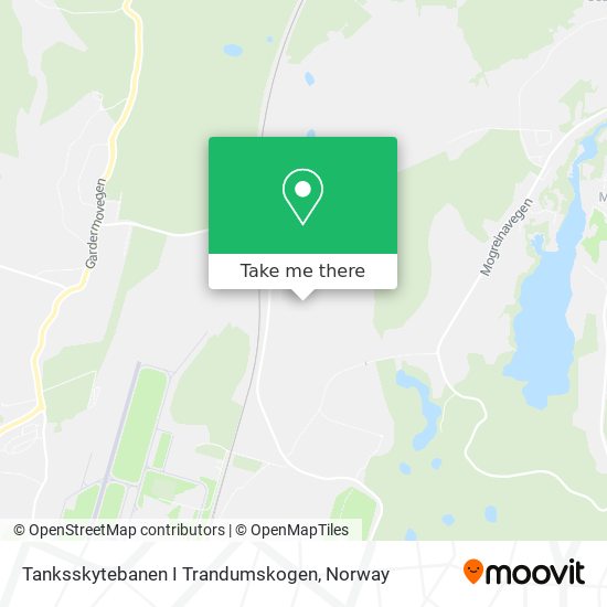 Tanksskytebanen I Trandumskogen map