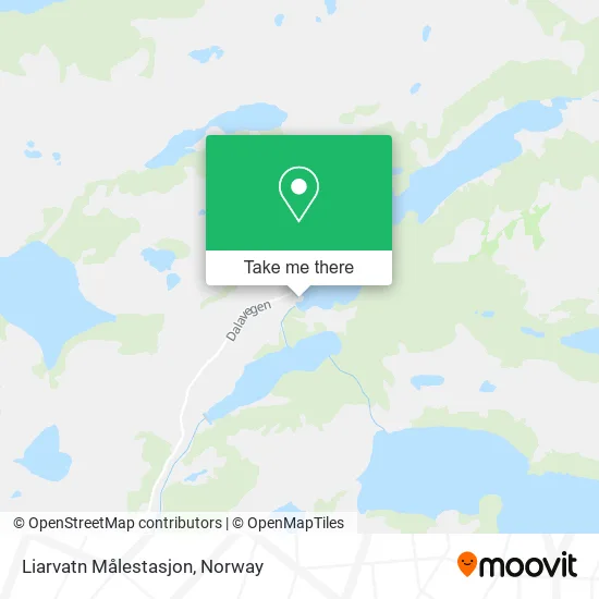 Liarvatn Målestasjon map