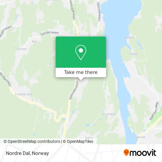 Nordre Dal map