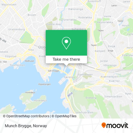 Munch Brygge map