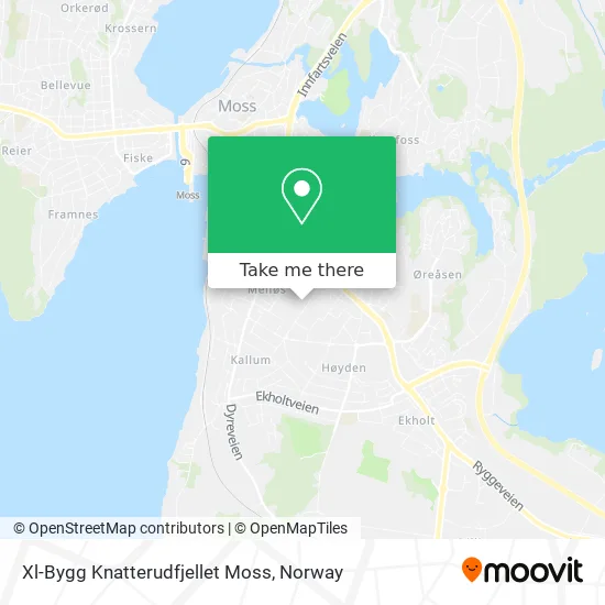 Xl-Bygg Knatterudfjellet Moss map