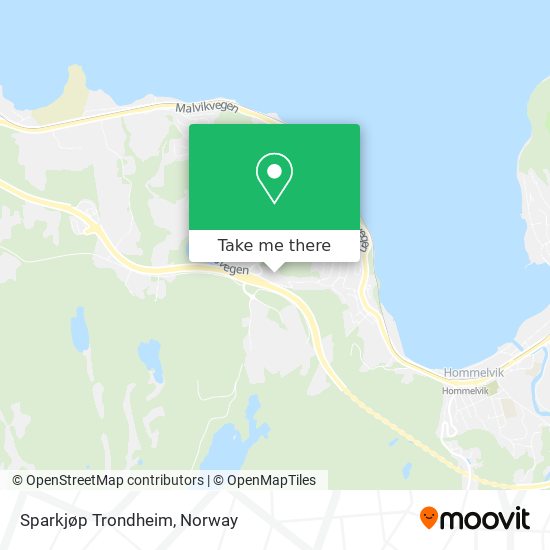 Sparkjøp Trondheim map