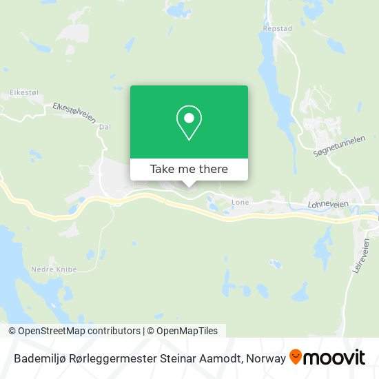 Bademiljø Rørleggermester Steinar Aamodt map