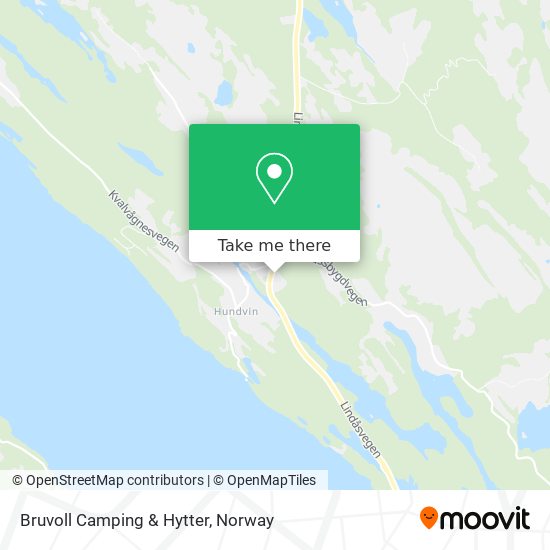 Bruvoll Camping & Hytter map