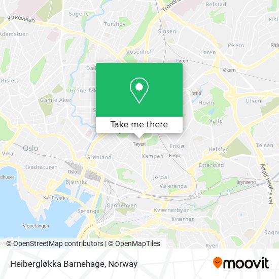Heibergløkka Barnehage map