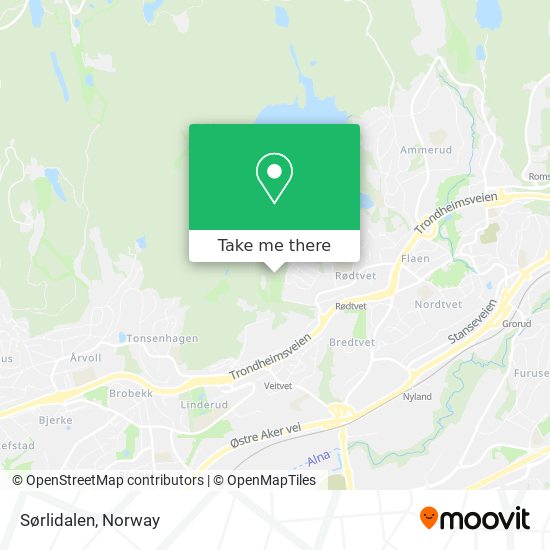 Sørlidalen map