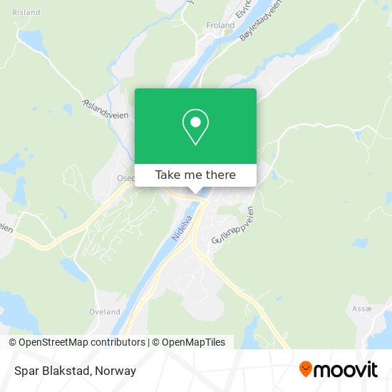 Spar Blakstad map