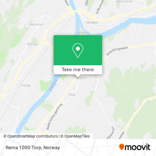 Rema 1000 Torp map