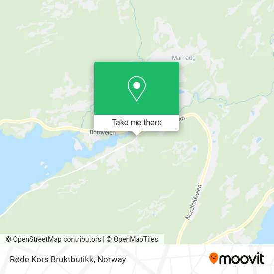 Røde Kors Bruktbutikk map