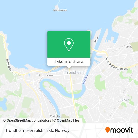 Trondheim Hørselsklinikk map