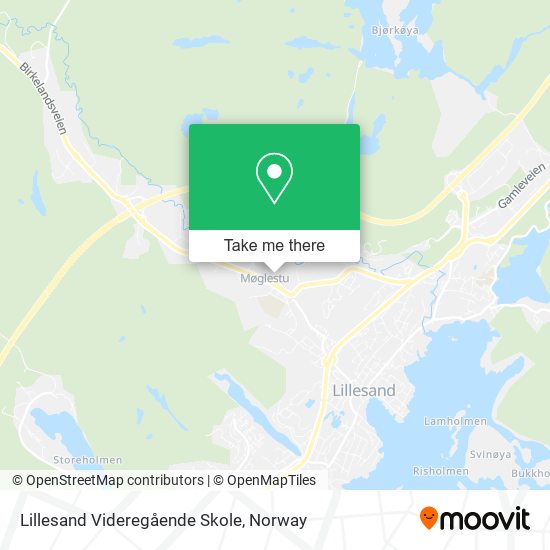 Lillesand Videregående Skole map